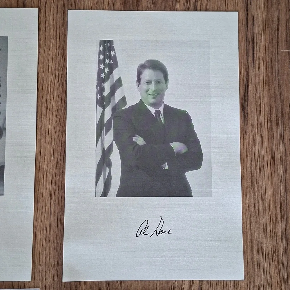 1993 Clinton Gore Congressional Inauguration Invitation Program Portraits Map - Picture 3 of 7